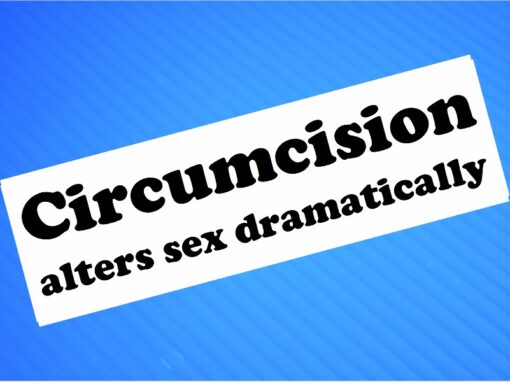 Sticker- Circumcision Alters Sex Dramatically