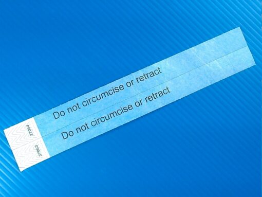 2 Do not circumcise or retract infant ankle bands