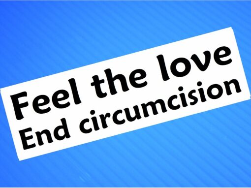 Sticker- Feel The Love End Circumcision