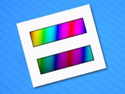 Rainbow Equal Sign HRC Support Sticker