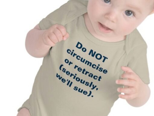 Zazzle offers personalized high-quality apparel, including infant shirts and creepers